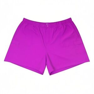 Columbia 2X Women’s Nylon Cargo Shorts Pink Quick Dry Hiking Outdoor